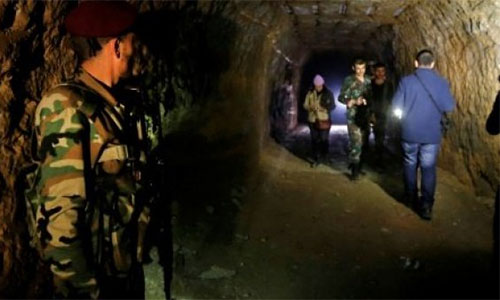 infraestructura subterránea de terroristas bajo Ghouta Oriental Hallan una infraestructura subterránea de terroristas bajo Ghouta Oriental